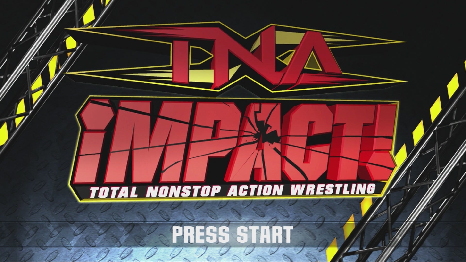 TNA Impact title screen for Xbox 360